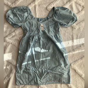 Old Navy Denim Dress w/ Puff Sleeves & Pockets